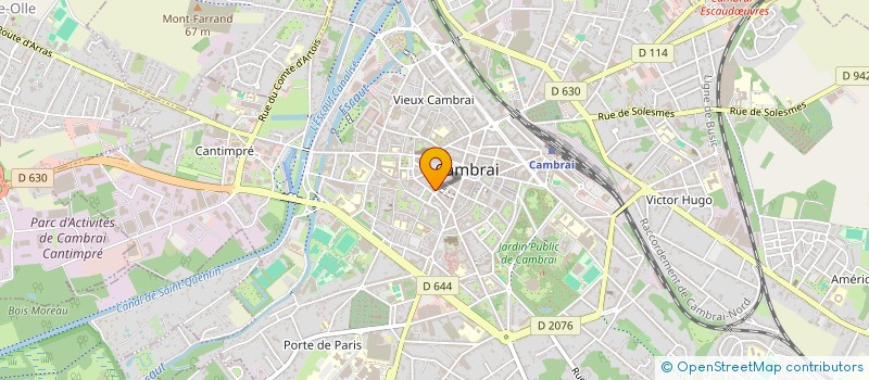 localisation de l'entreprise SOC RIEZ FRERES à CAMBRAI