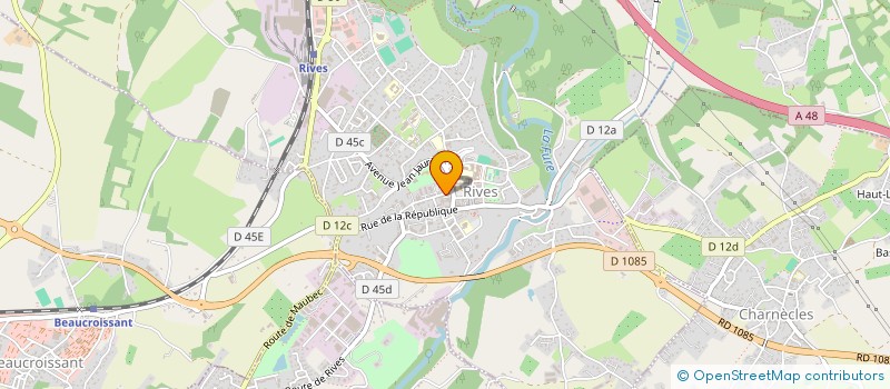 localisation de l'entreprise SOC RIVOISE INSTALLATION THERMIQUE SANIT  RIVES