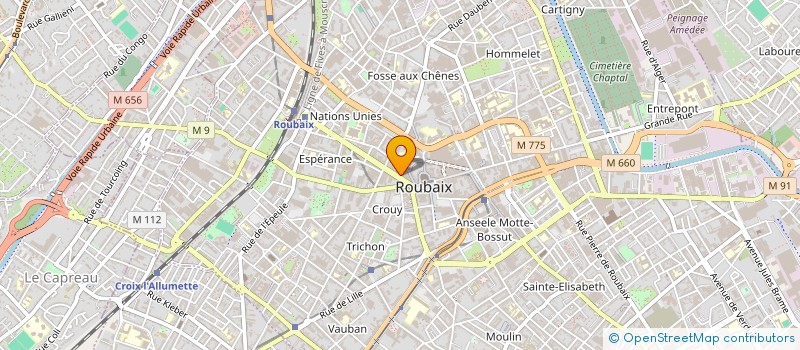 localisation de l'entreprise SOC ROUBAISIENNE INVESTISSEMENT HOTELIER à ROUBAIX
