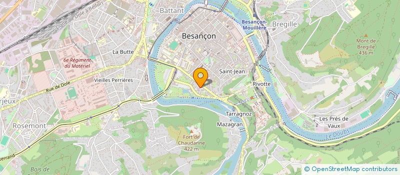 localisation de l'entreprise SOC S E V A C  BESANCON