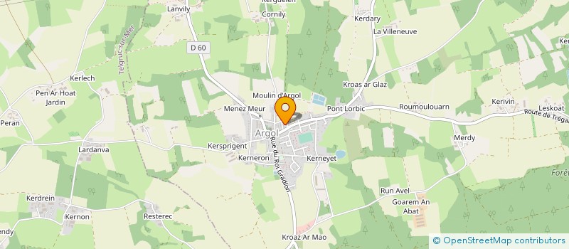 localisation de l'entreprise SOC SAINT GUENOLE à LANDEVENNEC