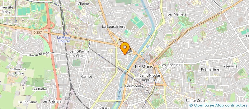 localisation de l'entreprise SOC SAINT VINCENT DE PAUL à LE MANS