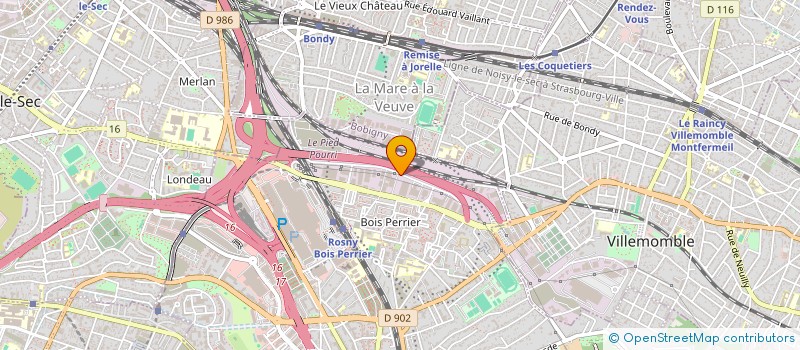 localisation de l'entreprise SOC SARELEC à ROSNY-SOUS-BOIS