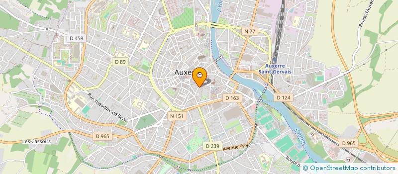 localisation de l'entreprise SOC SCIENCES HISTORIQUES NATURELLES YONNE  AUXERRE
