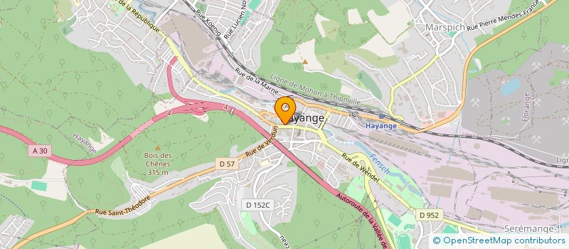 localisation de l'entreprise SOC SECOURS MINIERE FER SEL DE LORRAINE à HAYANGE