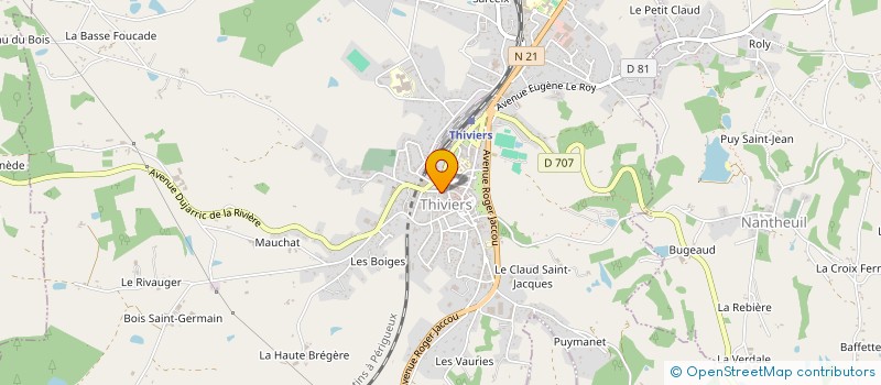 localisation de l'entreprise SOC SECOURS MUTUEL DE THIVIERS à THIVIERS