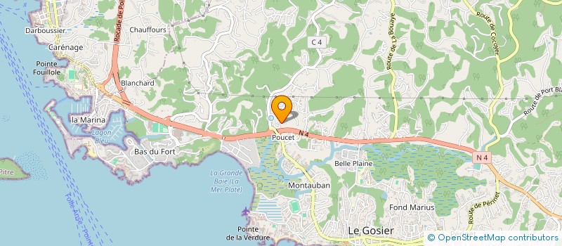 localisation de l'entreprise SOC SECURITE RAPPROCHEE INTERVENTIONS à LE GOSIER