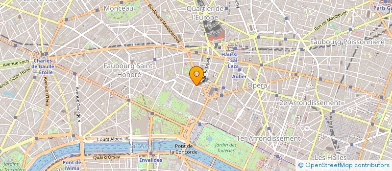 localisation de l'entreprise SOC SELF SERVICE 8 RUE SURENE  PARIS