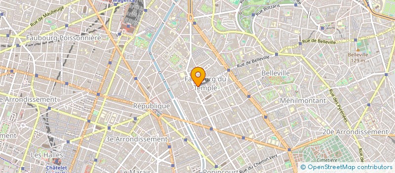 localisation de l'entreprise SOC SELF SERVICE GONCOURT  PARIS 10