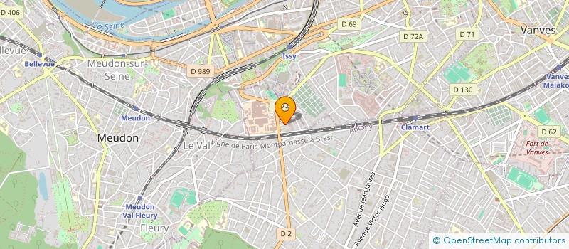 localisation de l'entreprise SOC SERCAN à CLAMART