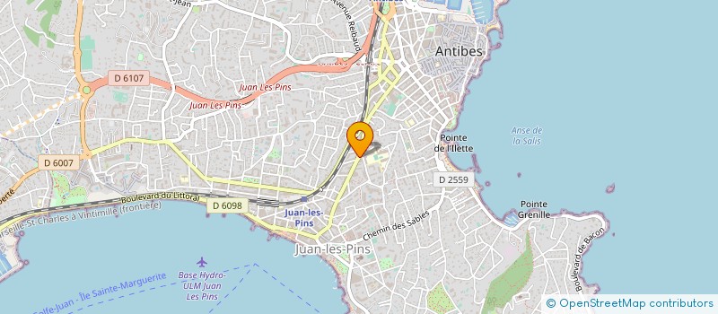 localisation de l'entreprise SOC SERCO à ANTIBES