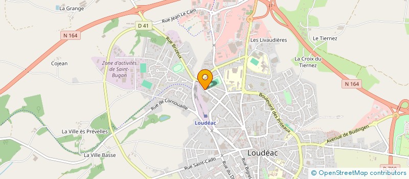 localisation de l'entreprise SOC SICA DYNAL à LOUDEAC