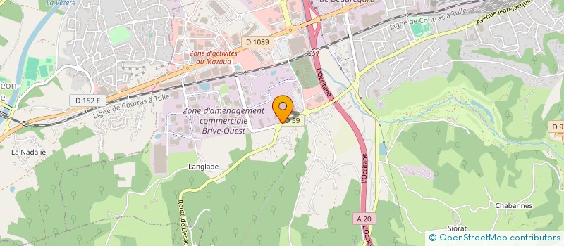 localisation de l'entreprise SOC SITTELEC à BRIVE-LA-GAILLARDE
