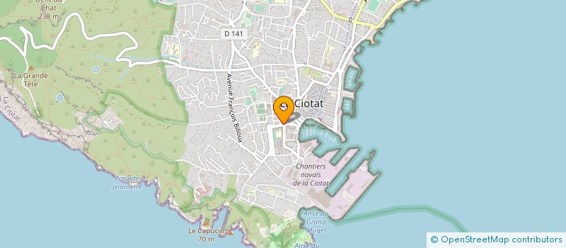 localisation de l'entreprise SOC SOFREN à LA CIOTAT