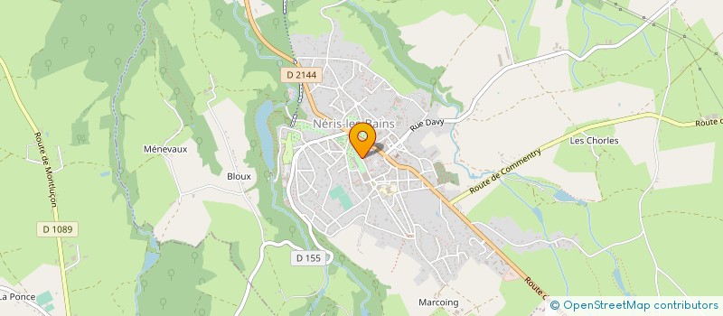 localisation de l'entreprise SOC SOGEFICA à NERIS-LES-BAINS