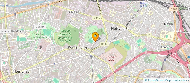 localisation de l'entreprise SOC SONATEF ETUDES TECHNIQUE 2 à ROMAINVILLE