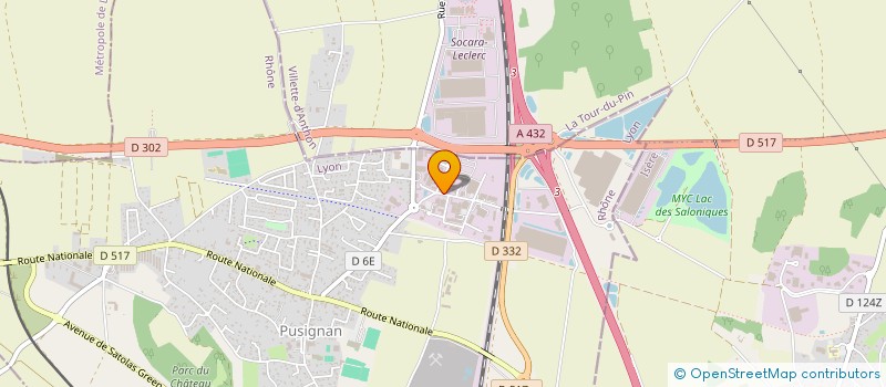 localisation de l'entreprise SOC SOPARA à PUSIGNAN