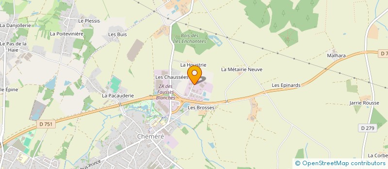 localisation de l'entreprise SOC SPB PEDEAU BATIMENT à CHAUMES-EN-RETZ