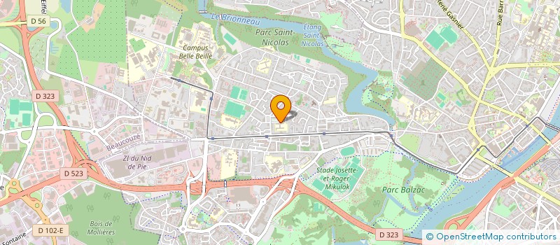 localisation de l'entreprise SOC SPORTIVE SCOLAIRE MIXTE ALDO FERRARO  ANGERS