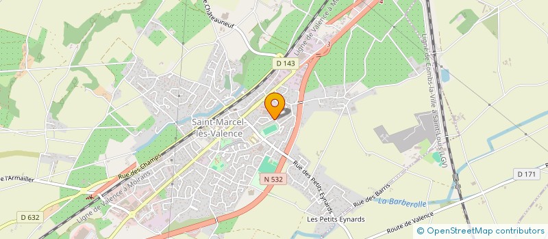 localisation de l'entreprise SOC ST MARCELLOISE TRAVAUX PUBLICS à SAINT-MARCEL-LES-VALENCE