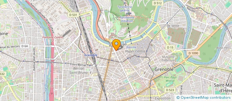 localisation de l'entreprise SOC ST VINCENT DE PAUL  GRENOBLE