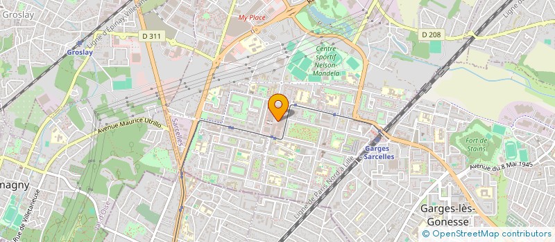 localisation de l'entreprise SOC STAINS PRESSE DIFFUSION à SARCELLES