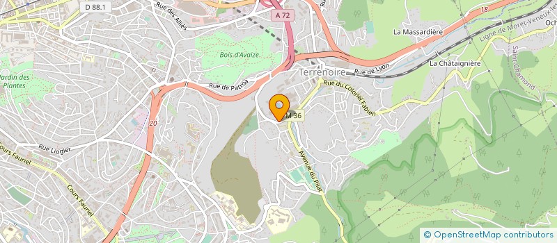 localisation de l'entreprise SOC STEPHANOISE DES EAUX  SAINT-ETIENNE