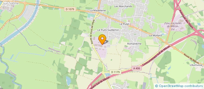 localisation de l'entreprise SOC SUPERPLAQUE  REPLONGES