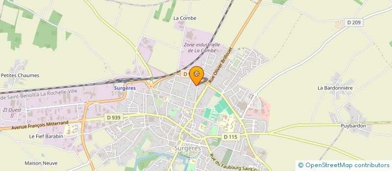 localisation de l'entreprise SOC SURGERIENNE DE COMMUNAUTE DE MOYENS  SURGERES