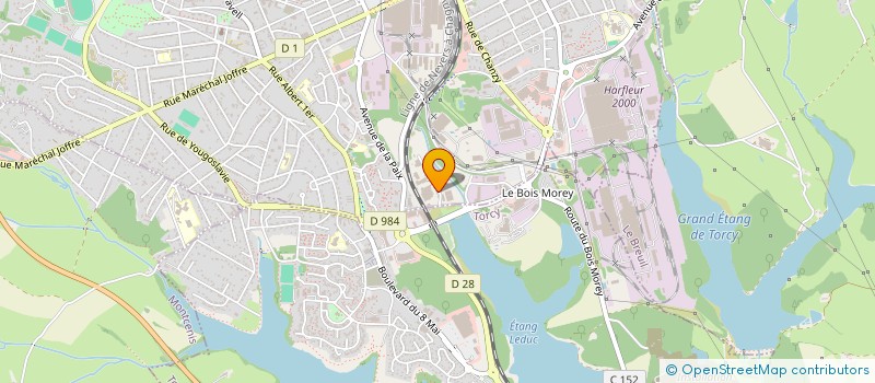 localisation de l'entreprise SOC T.B.E. TRANSPORTS BOURGOGNE EUROPE  LE CREUSOT