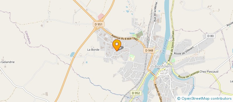 localisation de l'entreprise SOC TAZO'EDITIONS à CONFOLENS