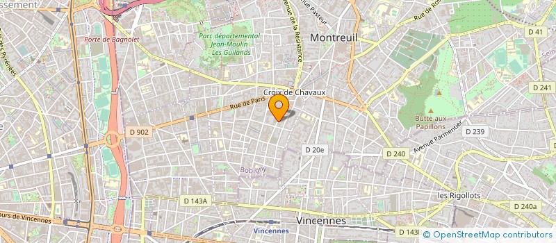 localisation de l'entreprise SOC TECH APPLICATIONS DESSIN INDUSTRIEL à MONTREUIL