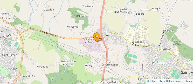 localisation de l'entreprise SOC TECH D'ENDUIT ET DE PEINTURE  PLESCOP