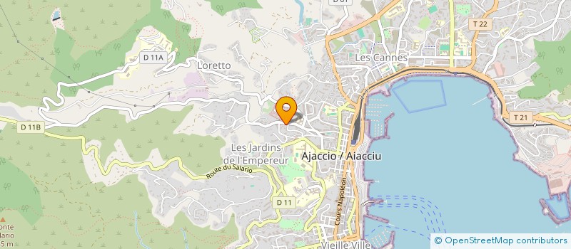 localisation de l'entreprise SOC TECHN DIFFUS AUTO FREE CAR à AJACCIO