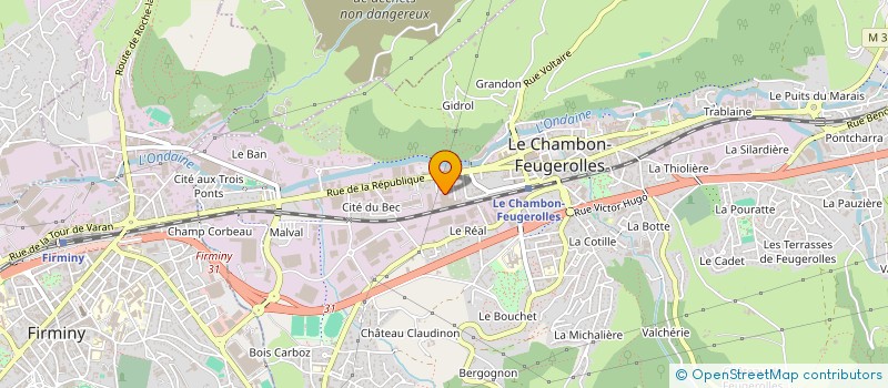 localisation de l'entreprise SOC TECHNIQ DEPANNAGE MAINTENANCE INDUST à LE CHAMBON-FEUGEROLLES