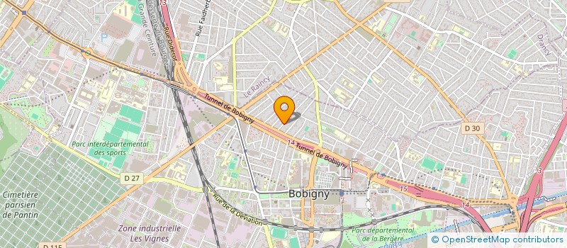 localisation de l'entreprise SOC TECHNIQUE ELECTRICITE GEN INDUS BATI à BOBIGNY