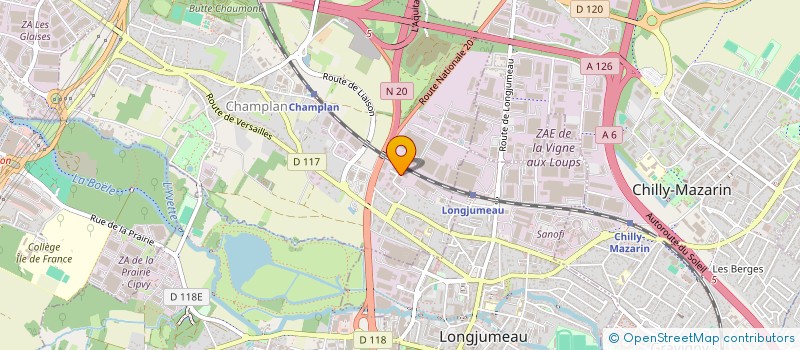 localisation de l'entreprise SOC TECHNIQUE ETUDE RECHERCHE MECANIQUE à CHAMPLAN
