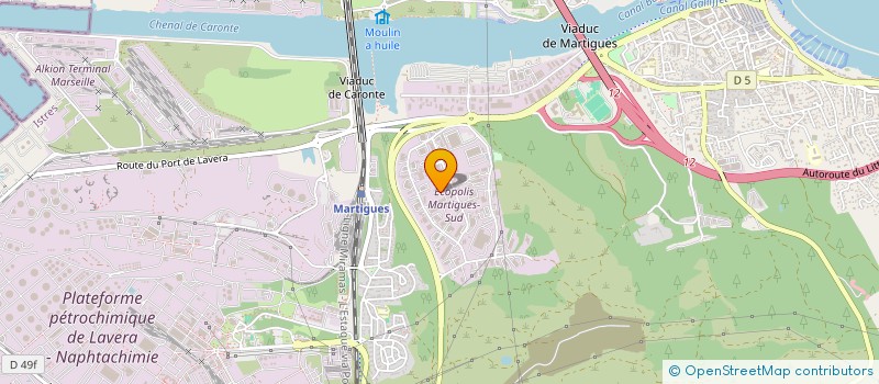 localisation de l'entreprise SOC TECHNIQUE ETUDES INDUSTRIELLES à MARTIGUES