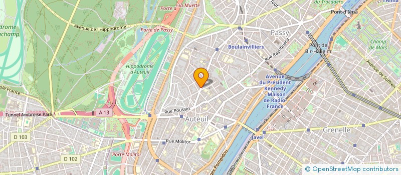 localisation de l'entreprise SOC TECHNIQUES DENTAIRES à PARIS
