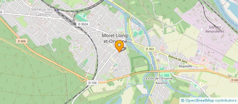 localisation de l'entreprise SOC TEINTURERIE DAGNAUD à MORET-LOING-ET-ORVANNE