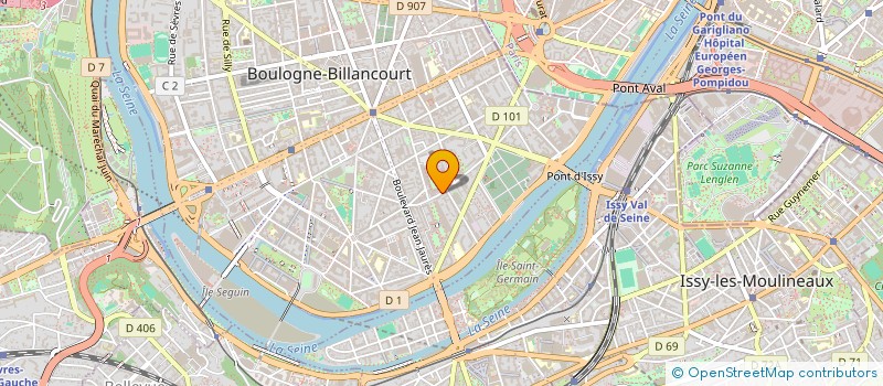 localisation de l'entreprise SOC TEINTURERIE DU DOME A6 à BOULOGNE-BILLANCOURT