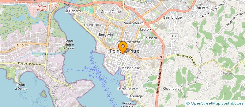 localisation de l'entreprise SOC TEL 97 à POINTE A PITRE