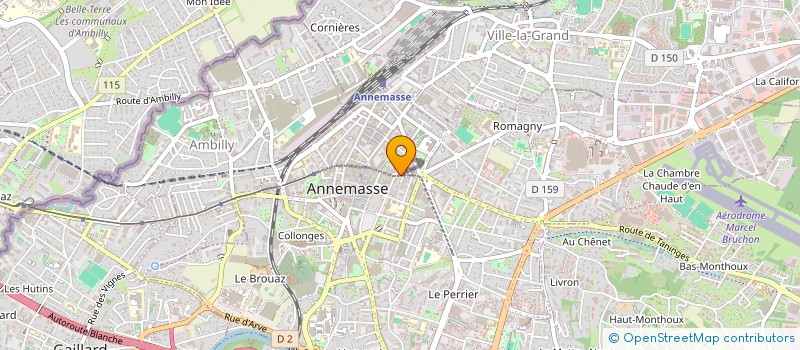 localisation de l'entreprise SOC TELE RADIO BESSON à ANNEMASSE