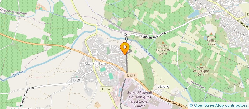 localisation de l'entreprise SOC TENNIS CLUB CHARTONNIERE  SAINTE-EUPHEMIE