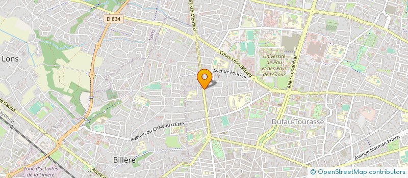 localisation de l'entreprise SOC TERRASS RESEAU ASSAINISS PYRENEEN à PAU