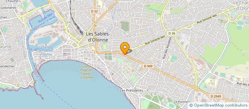 localisation de l'entreprise SOC THERM EQUIP MAZOUT PIERRARD à LES SABLES D'OLONNE