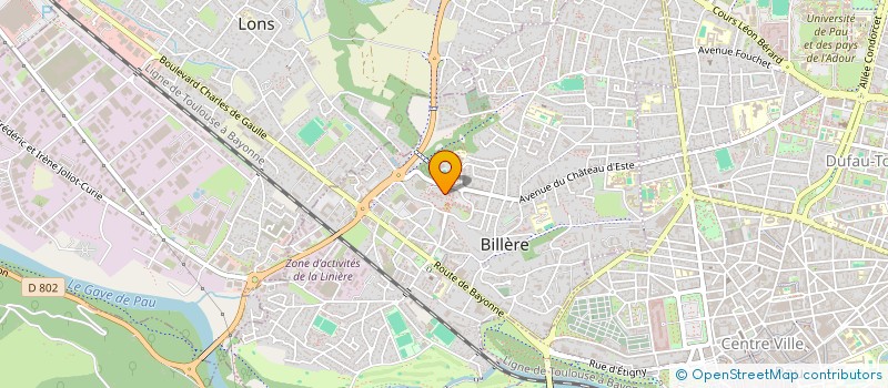 localisation de l'entreprise SOC THERMALE D'AIX EN PROVENCE à BILLERE