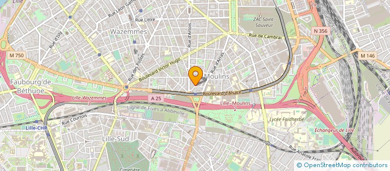 localisation de l'entreprise SOC THERY A ET DURIEUX CL à LILLE