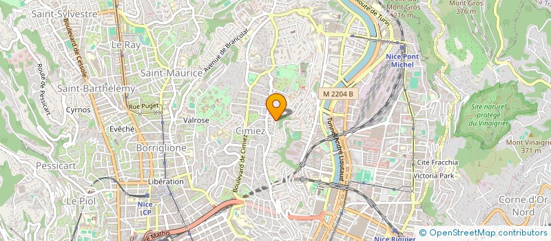 localisation de l'entreprise SOC TIMING à NICE