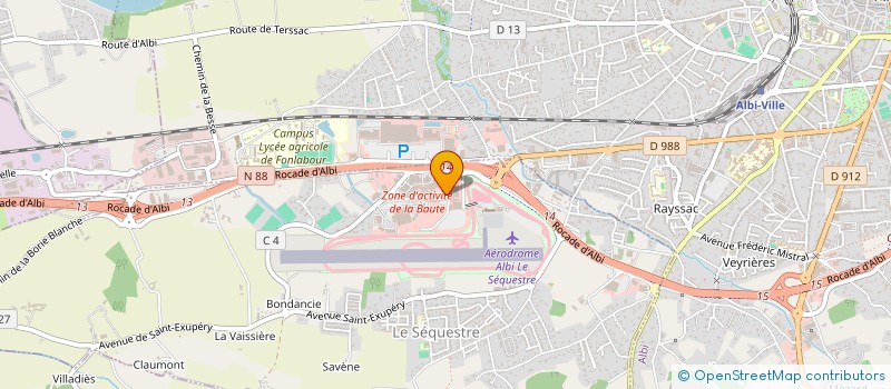 localisation de l'entreprise SOC TOULOUSAINE D'EQUIPEMENT  LE SEQUESTRE